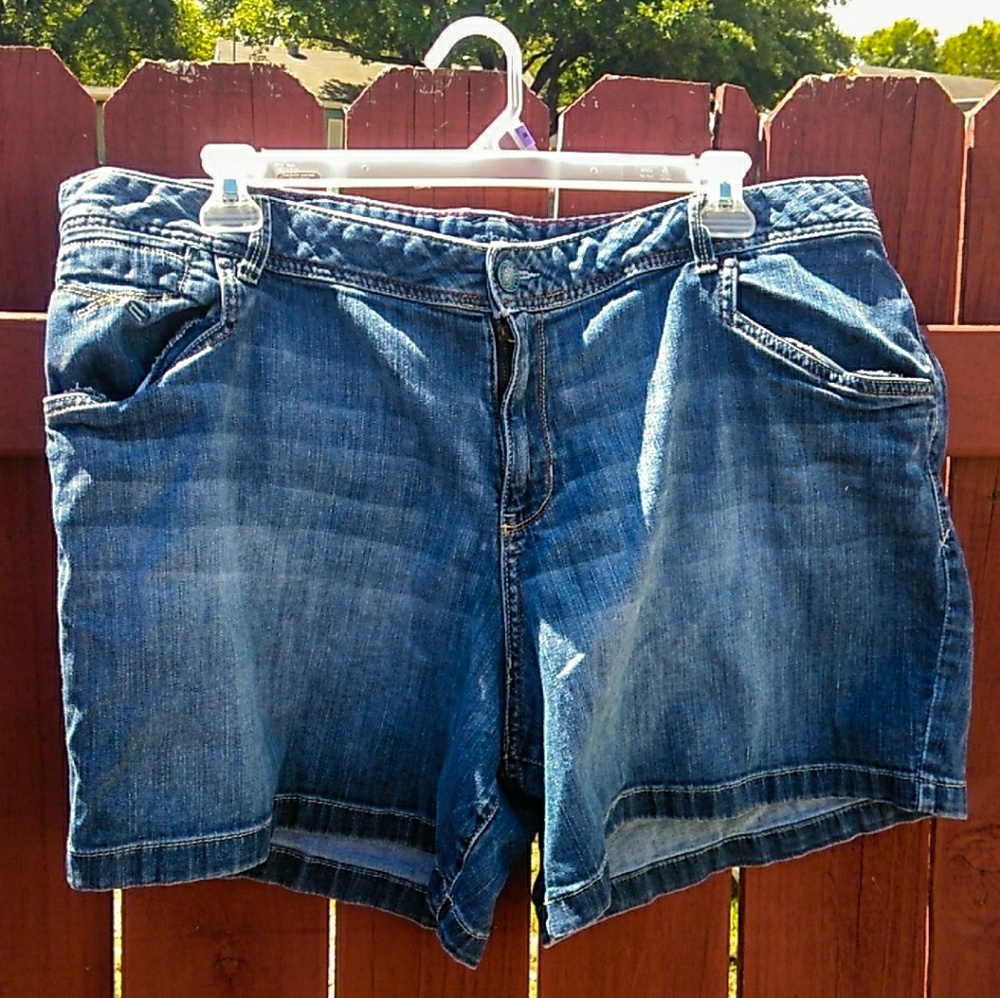 Lane Bryant Denim Shorts Size 24